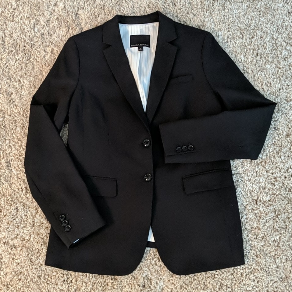 Banana Republic Black Sz 8 Blazer, GREAT condition